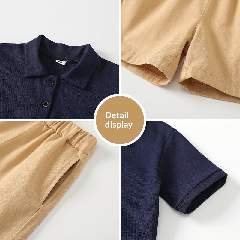 Boys' short sleeve shirt set