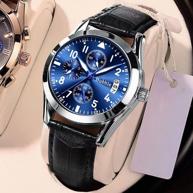 Entièrement automatique Quartz Lumineux Imperméable Digital montre homme à six mains