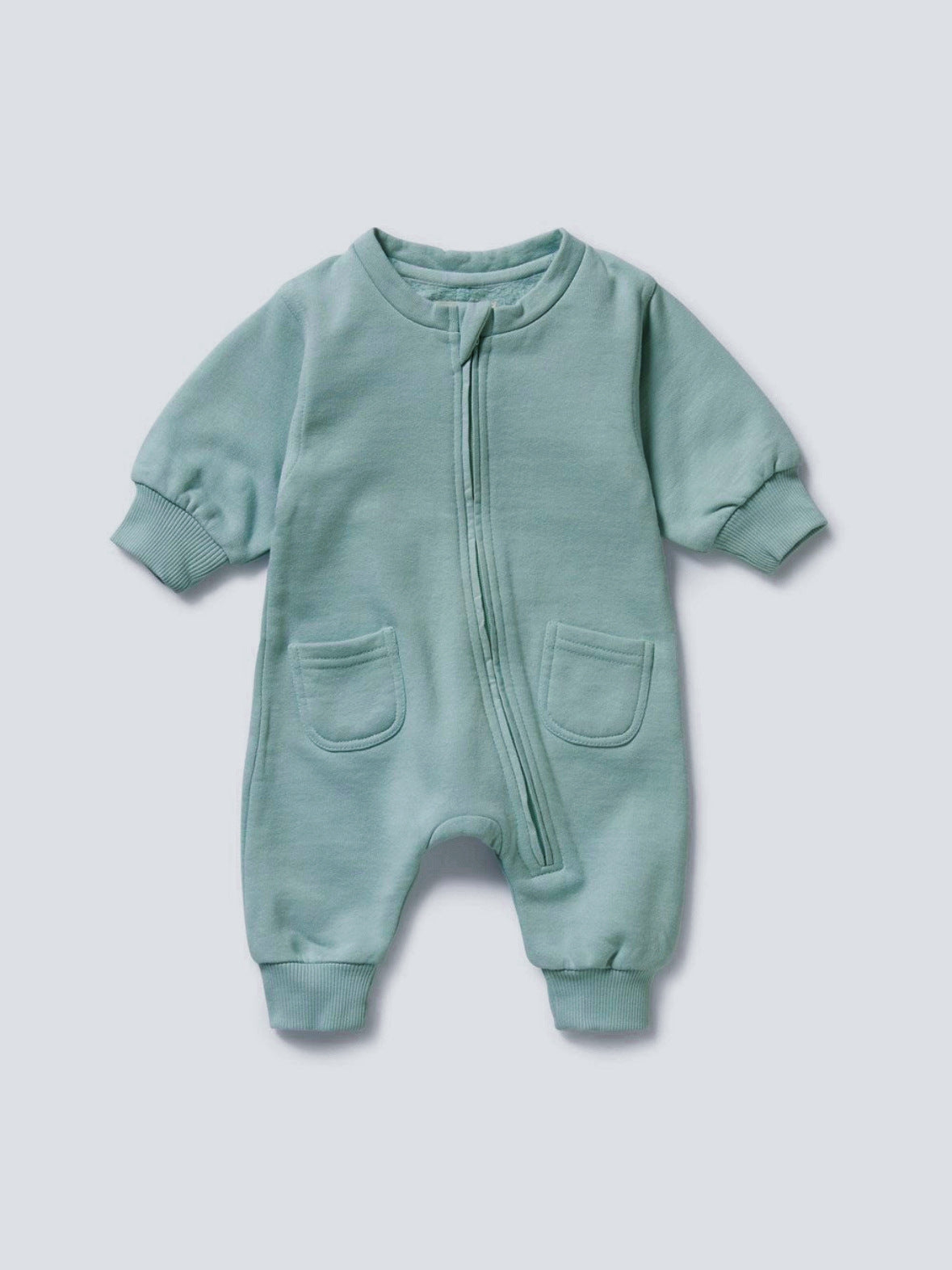 Printemps Automne Solide couleur manches longues Baby Onesie