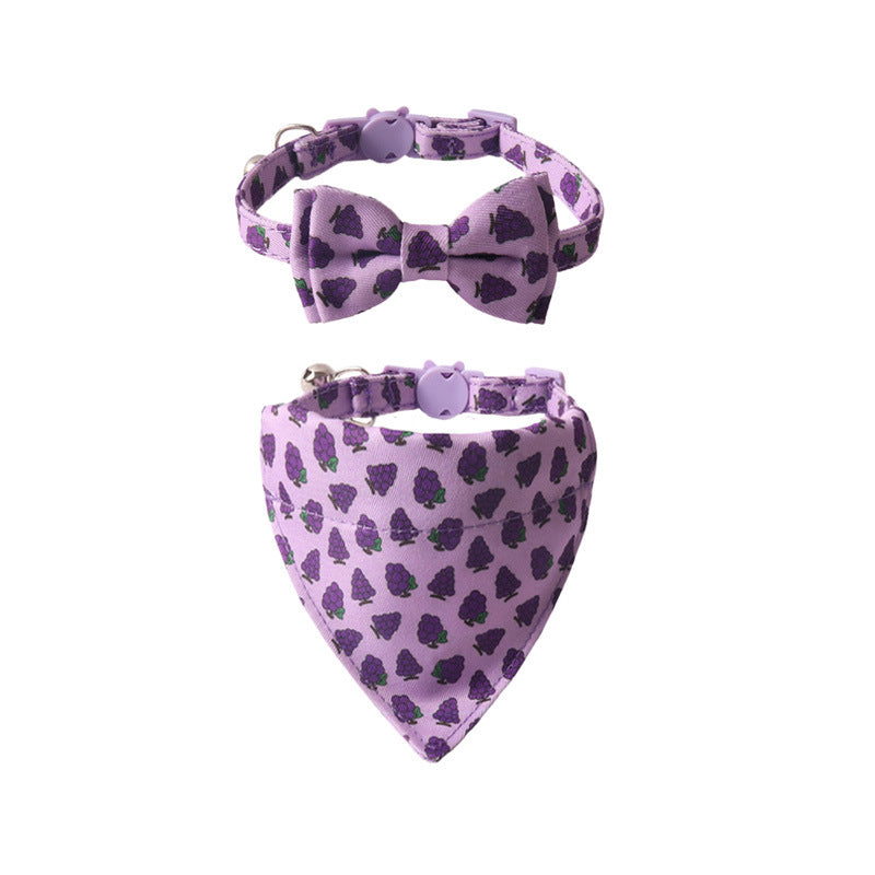 Collier animal série de fruits colorés avec Bell