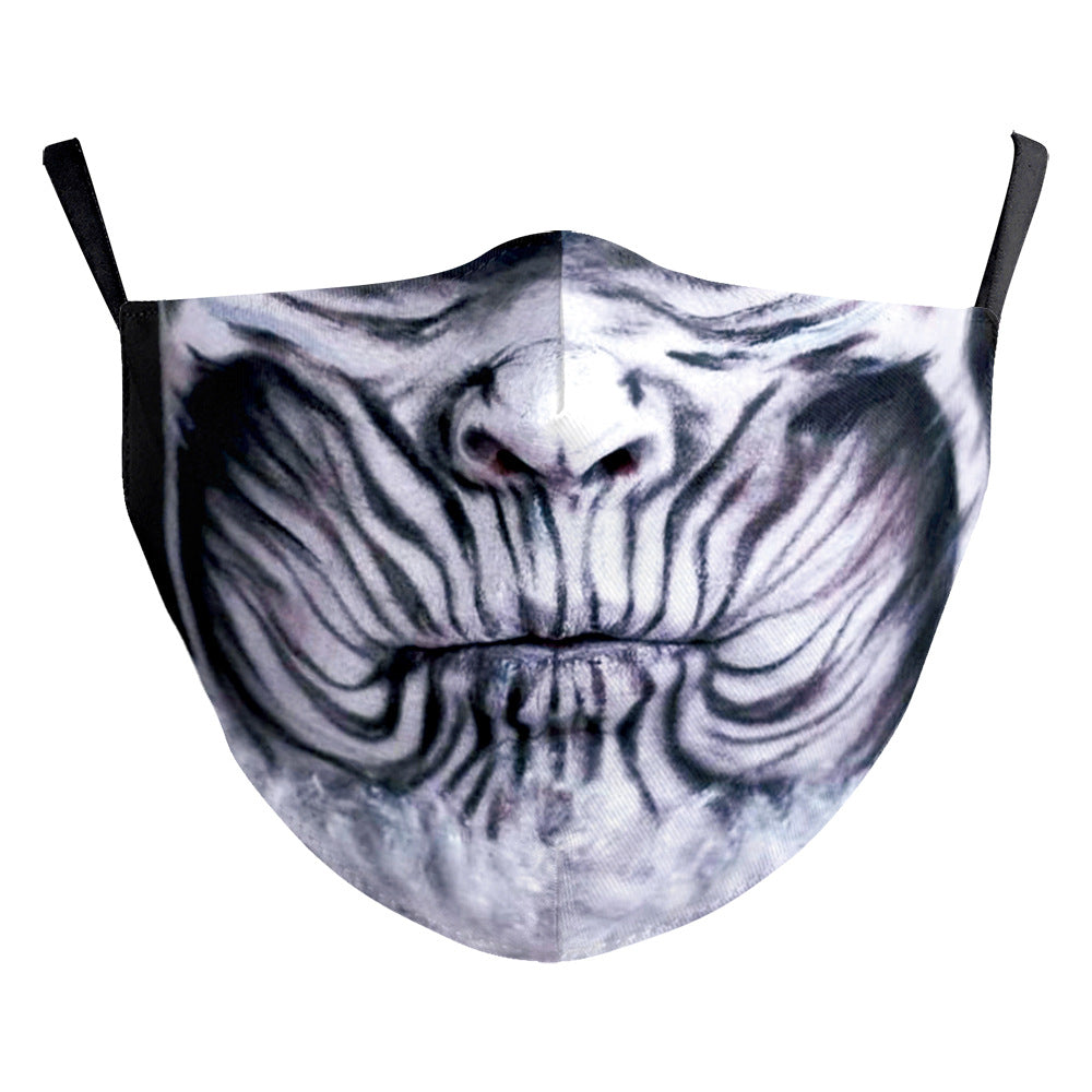 Impression numérique Clown Halloween Funny Horror Double couche Masque de poussière