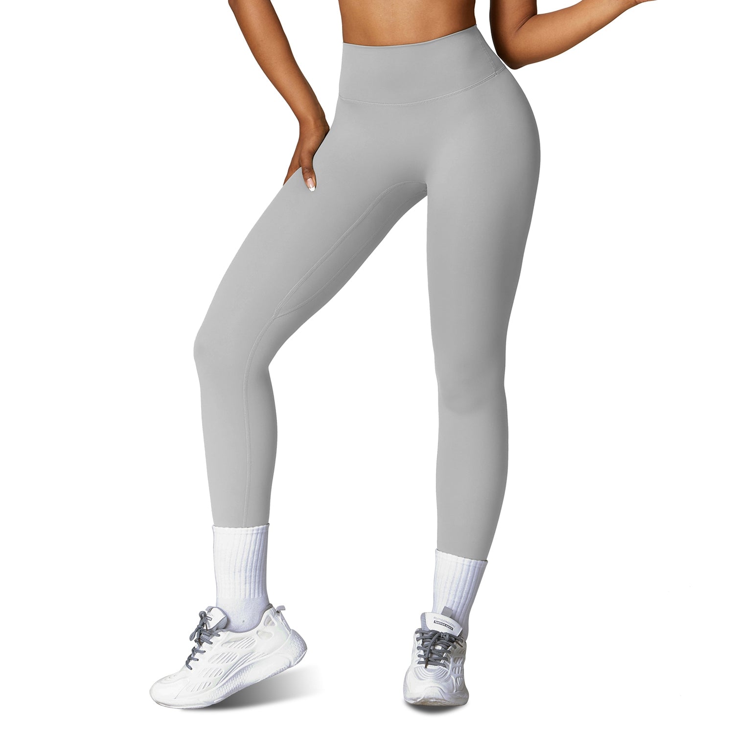 4 Tailles-5 Couleurs Option -- 1Pc Femmes haute taille Leggings d'entraînement Tummy Control Compressi