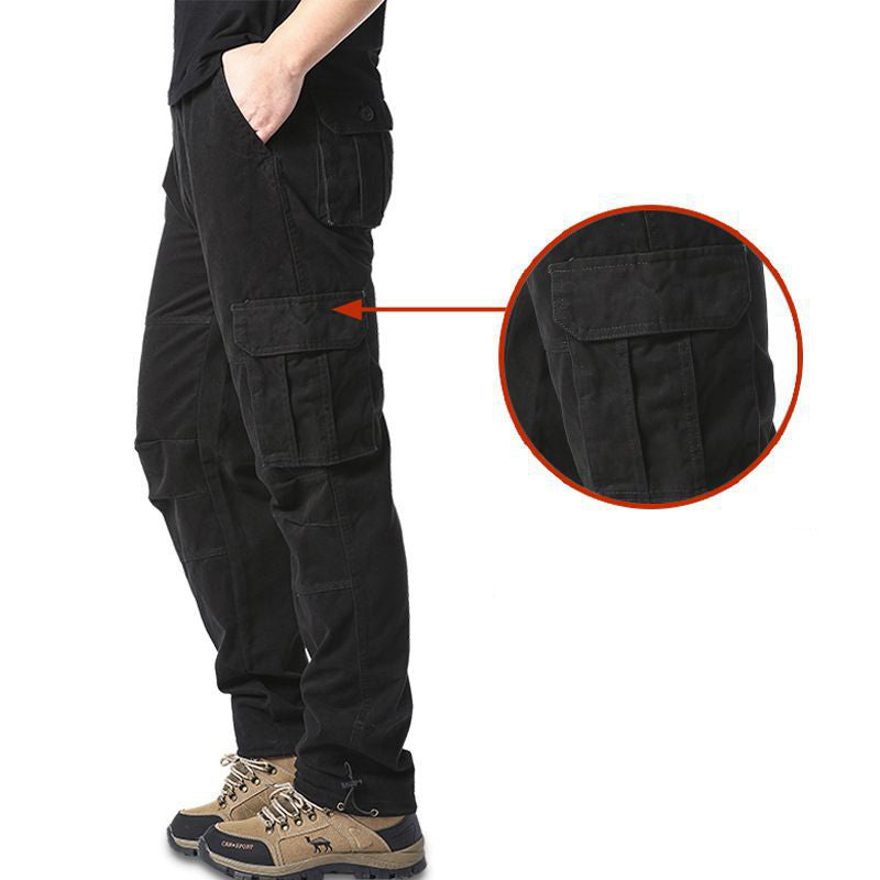 Pantalon d'automne pour hommes Pantalon d'automne à l'air libre pour hommes Coton extérieur Trou casual américain