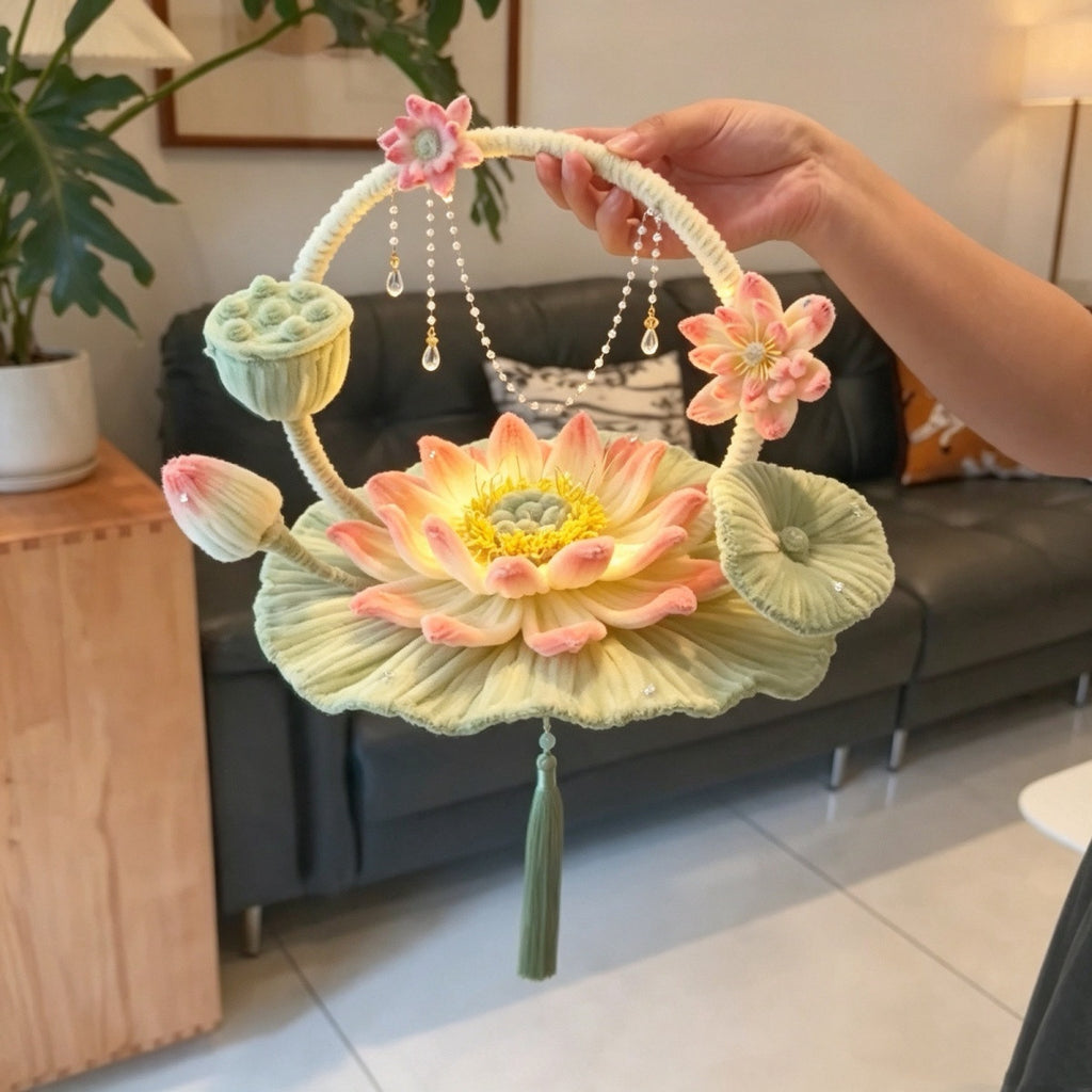 Portable Lotus Lantern Twisty Stick Bricolage pour enfants