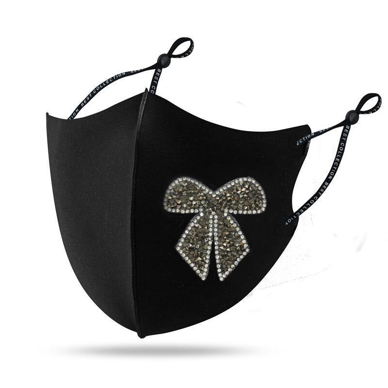 Masque Diamond Shiny Diamond Bow Masque de vêtements créatifs