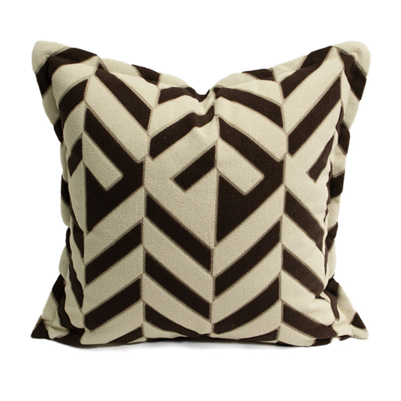 Coussin de canapé pour couverture d'oreiller à jet géométrique nordique
