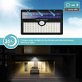 Lampe solaire extérieure étanche à détecteur de mouvement 78-LED