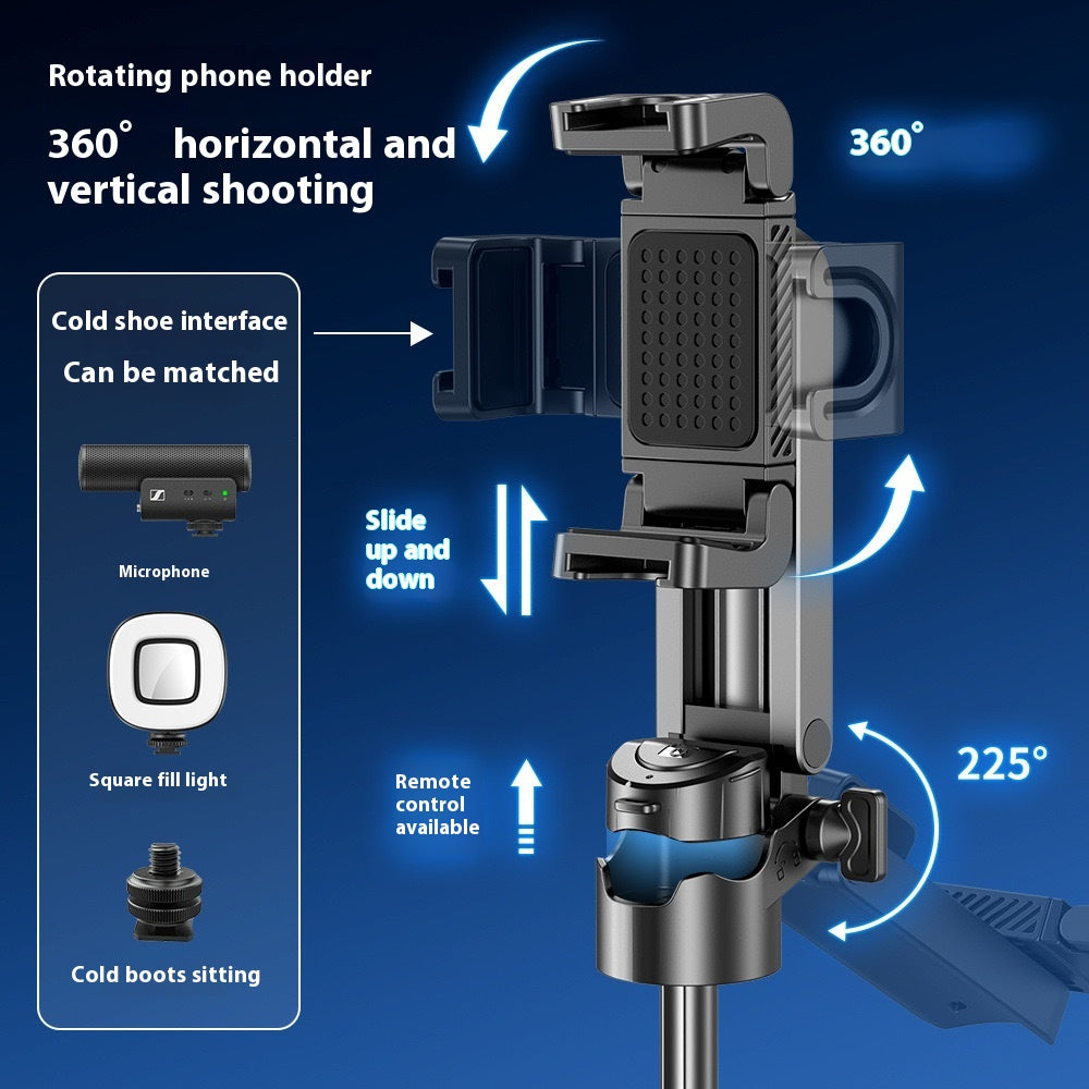 Multifonctionnel Mini Selfie Stick Bracket intégré