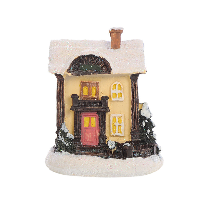 Maison de neige Maison fenêtre Décoration de Noël