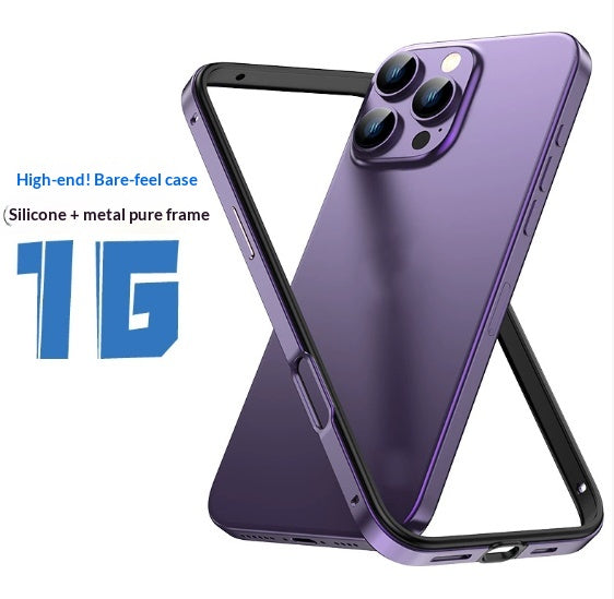 Boite de téléphone en silicone de style Boxer avec cadre en métal et absorption de choc d'angle