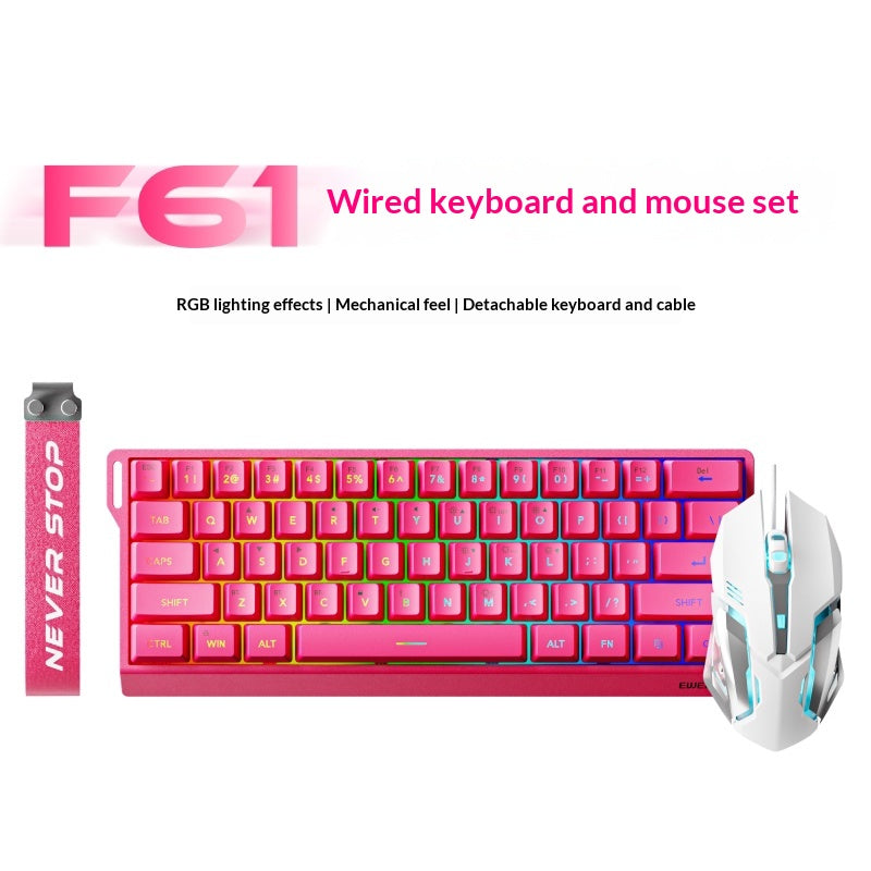Wireless Keyboard and Mouse with a Mechanical Feel