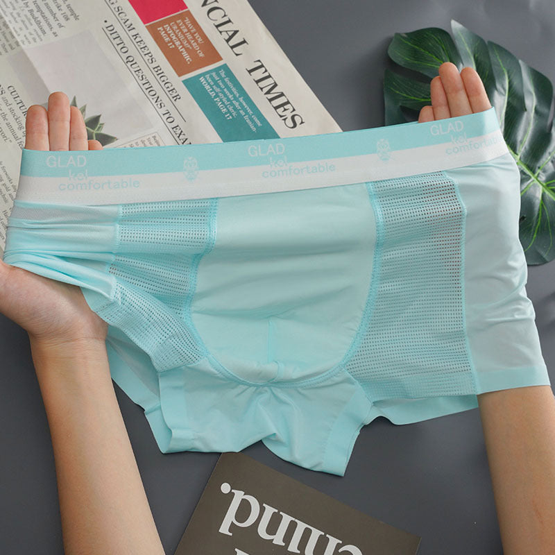 Thin Ice Silk Mesh Breathable Seamless Shorts