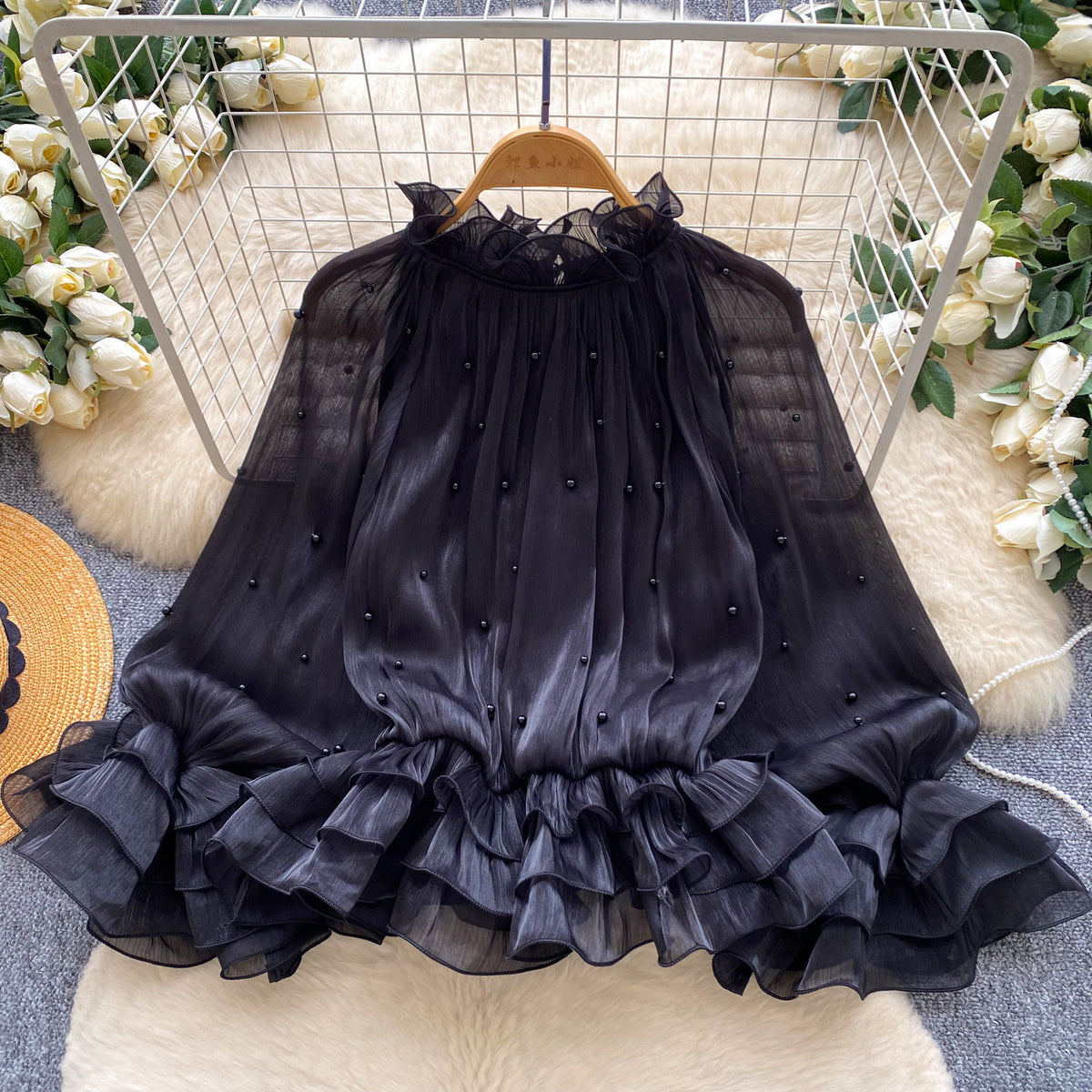 Chemise respirante à bords respirants avec Accents Pearl