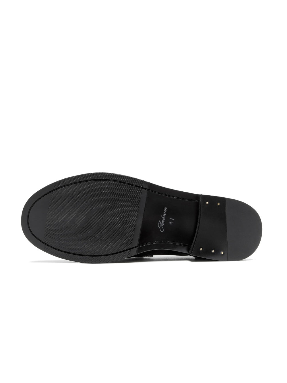 Chaussures en cuir véritable en cuir plissé casual
