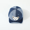Patchwork pour enfants ours cartoon rayé cousu Lavé à l'eau Détresse Mode Casual Soft