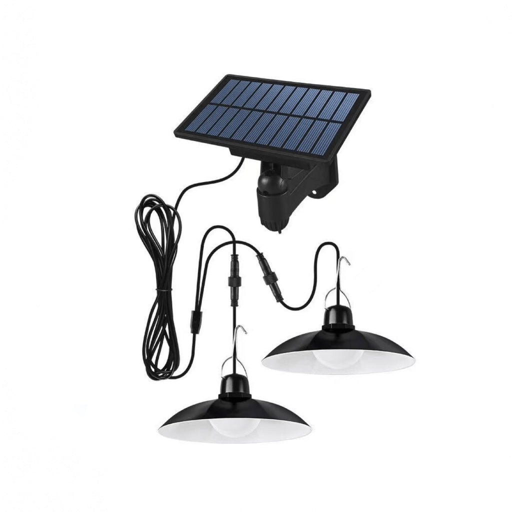 Split lumière solaire intérieur extérieur lampe de jardin Camping Tente Chandelier régulateur de lumière One Dra