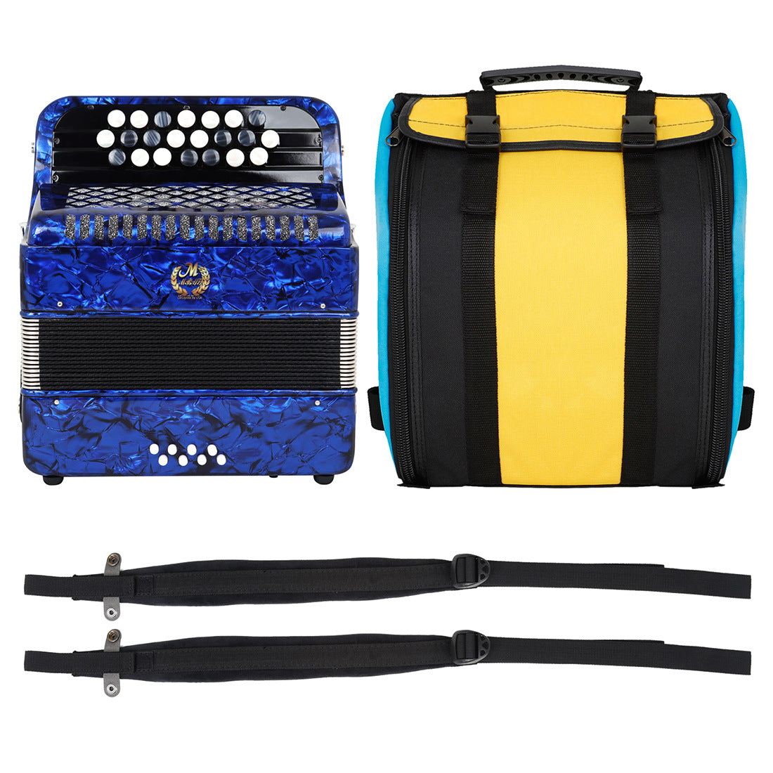 Meibette 22 Key 8 Bass Button Tuning Bayan Accordion Débutant Grade Performance Grade Port
