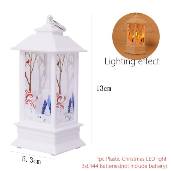 Lanterne de Noël LED bougie électronique lampe de table lumière de nuit pour les personnes âgées