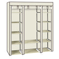Armoire non tissée 5 couches 12 compartiments 150x45x175-beige