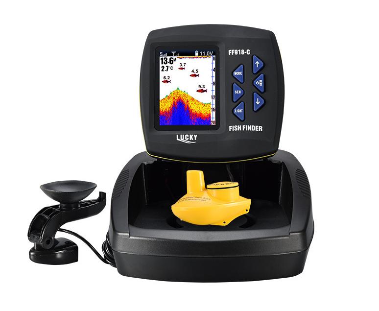 Sans fil Sonar Intelligent Muddy Water Vision Équipement de pêche extérieure Fish Finder