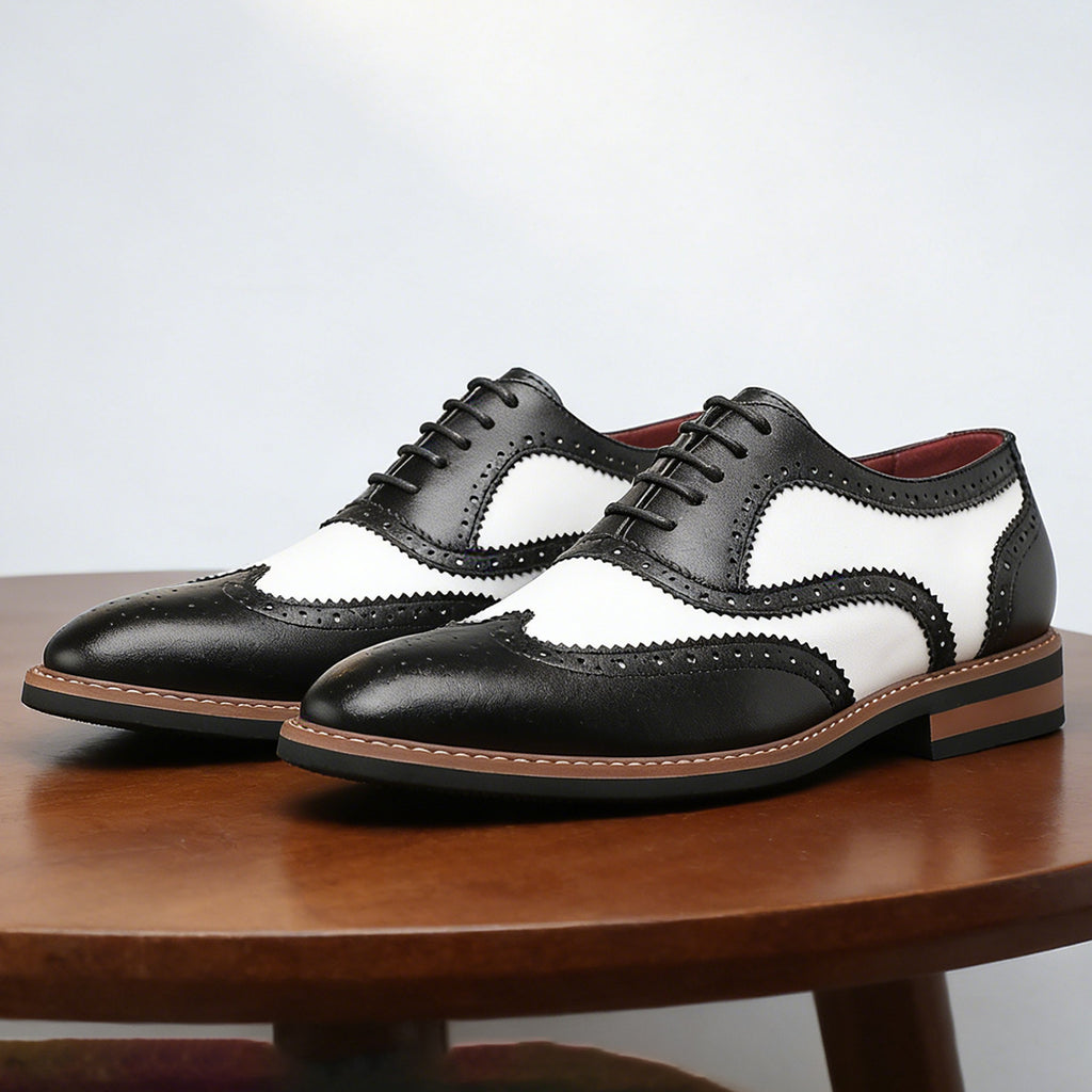 Chaussures polyvalentes pour hommes en dentelle pointue