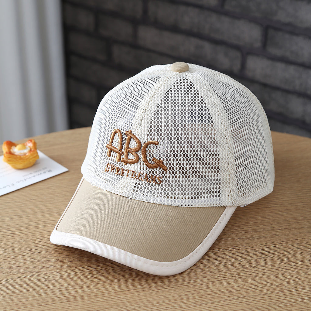 Casquette de baseball brodée pour enfants en tissu respirant ABC