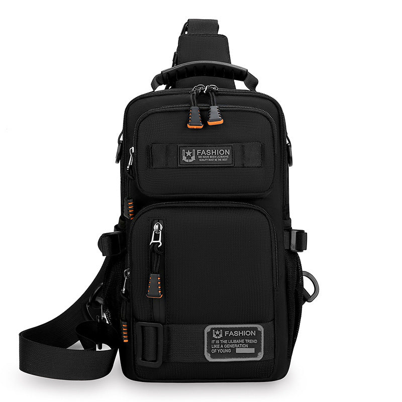 Sac de poitrine pour hommes Grande capacité personnalisée Trendy Portable Epaule