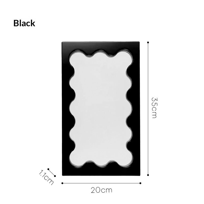 Square Wave Pattern Vanity miroir mur miroir entrée miroir