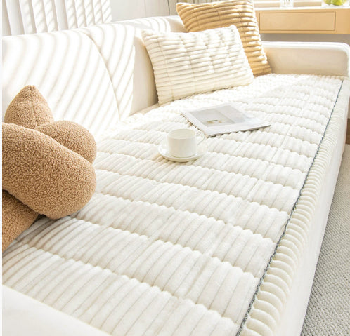 Couverture de protection de canapé pour animaux non glissants en peluche