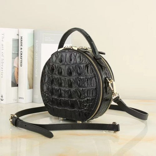 Sac à épaule en cuir véritable Casual Femmes
