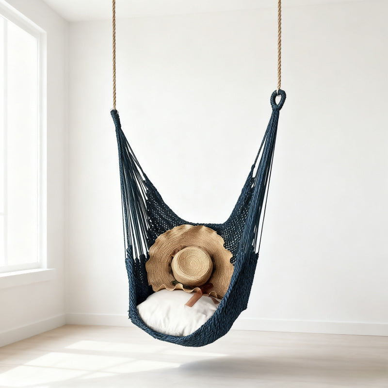 Balcon Home Courtyard Rocking Chair Nylon Mesh Rope Chaise suspendue
