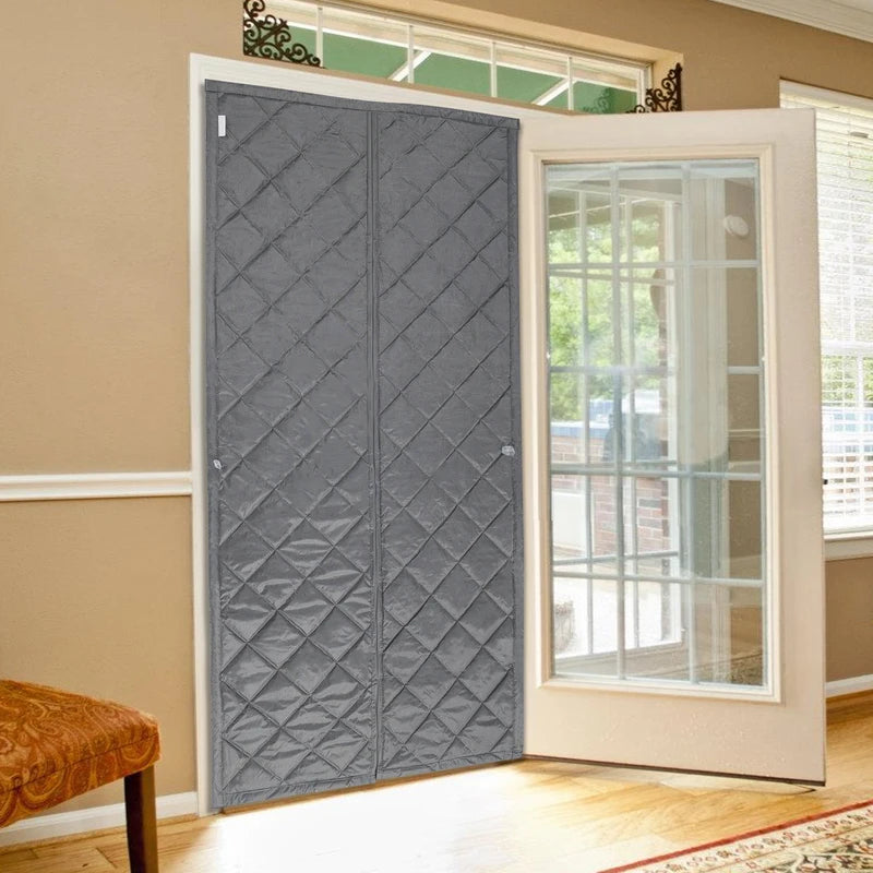 2.1x1m Rideau de porte anti-vent Rideau de porte magnétique isolant thermique Rideau de porte privé Rideau de porte