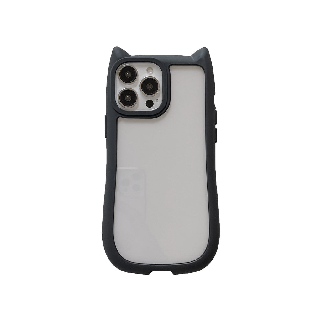 Acrylique haute version Cat oreilles téléphone Case