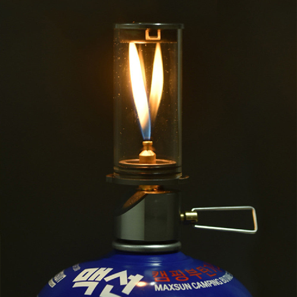 Outdoor Pas de lampe Bougie Wick Lampe Outdoor Camping Lumière Portable Éclairage Gaz Lampe à vapeur Te
