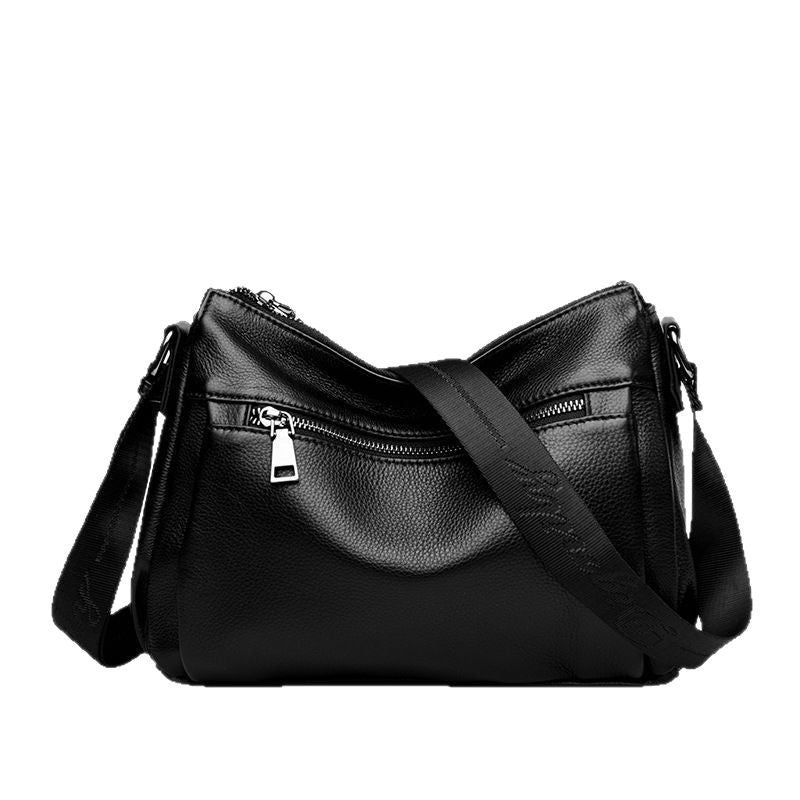 Sac transdermique à épaule unique en cuir de grande capacité pour femmes