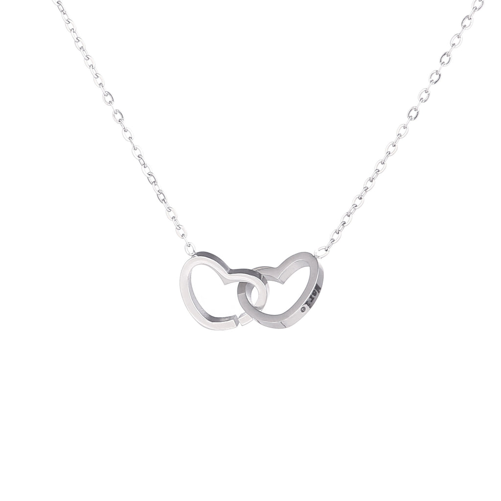Collier en acier inoxydable à chaîne croisée European and American Fashion
