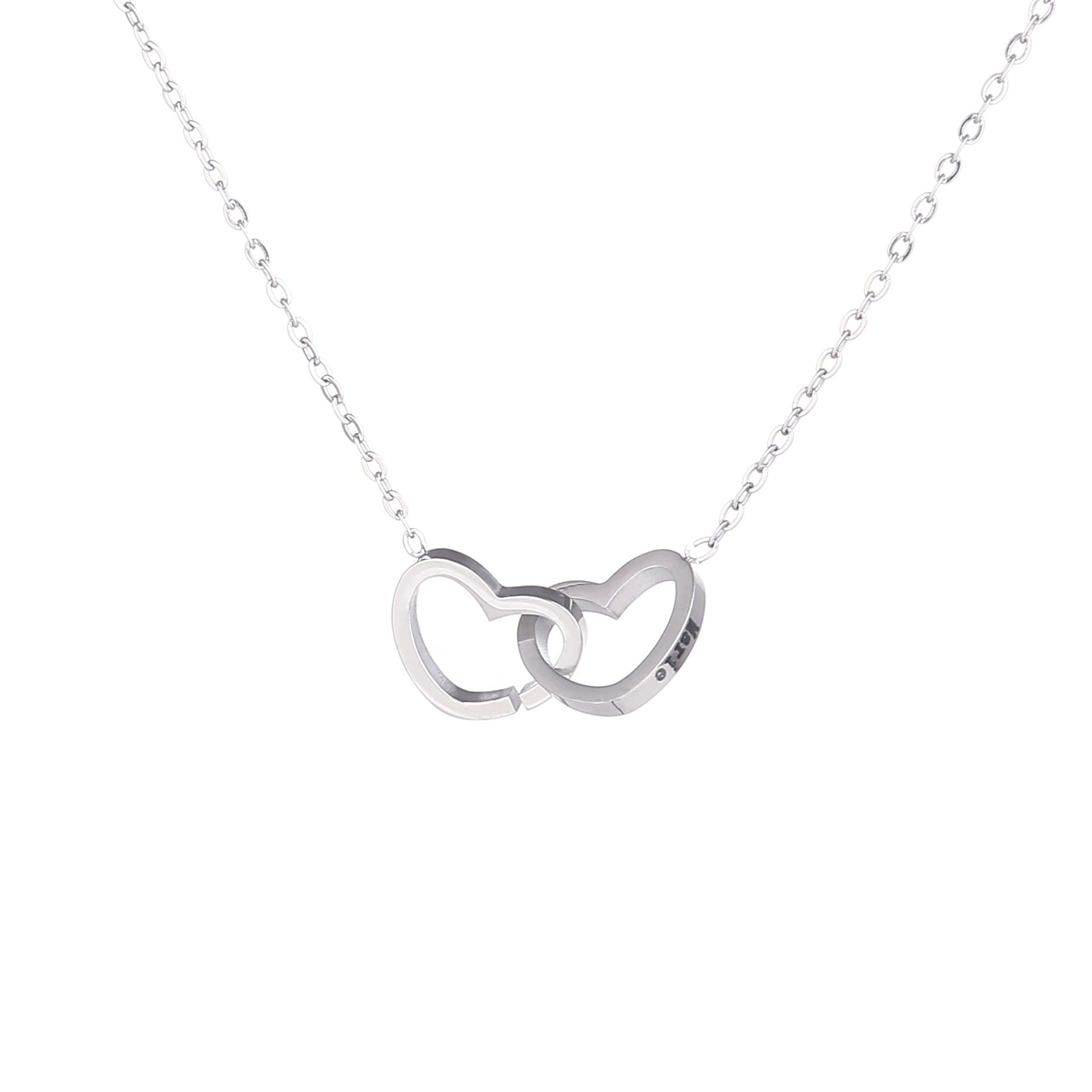 Collier en acier inoxydable à chaîne croisée European and American Fashion