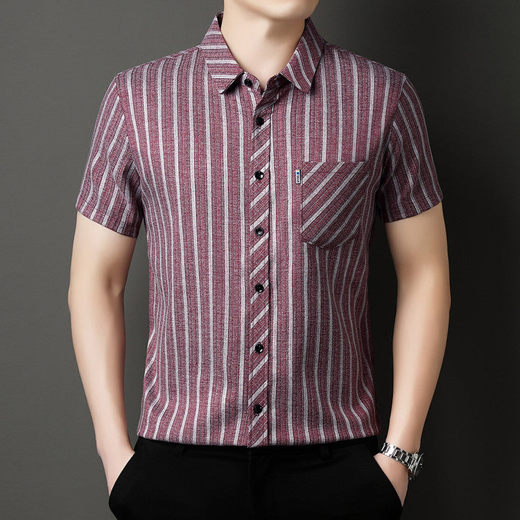 Chemise à manches courtes à manches courtes pour hommes