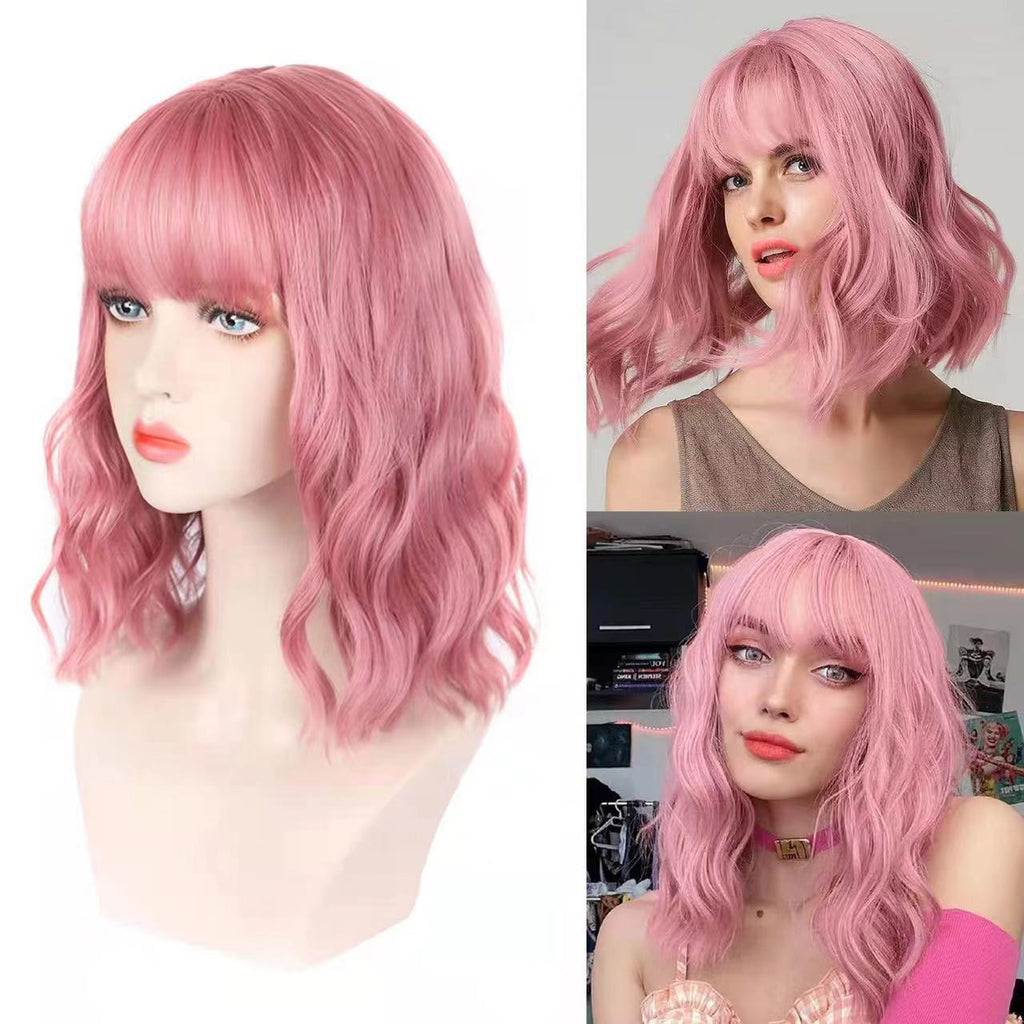 Femmes Short Curly Synthetic Bob Wig