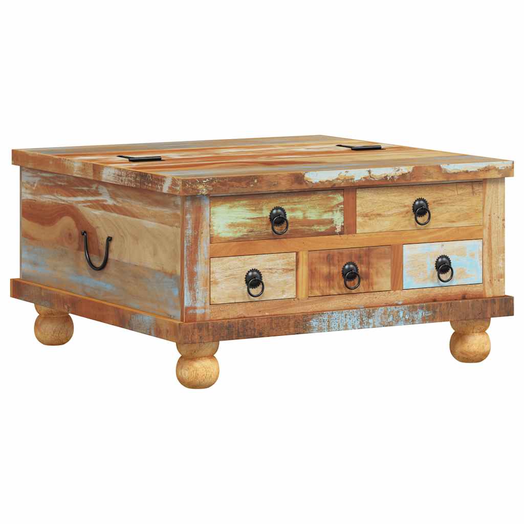Table de café Bois recuit 70x Table de café Bois de mangue dure