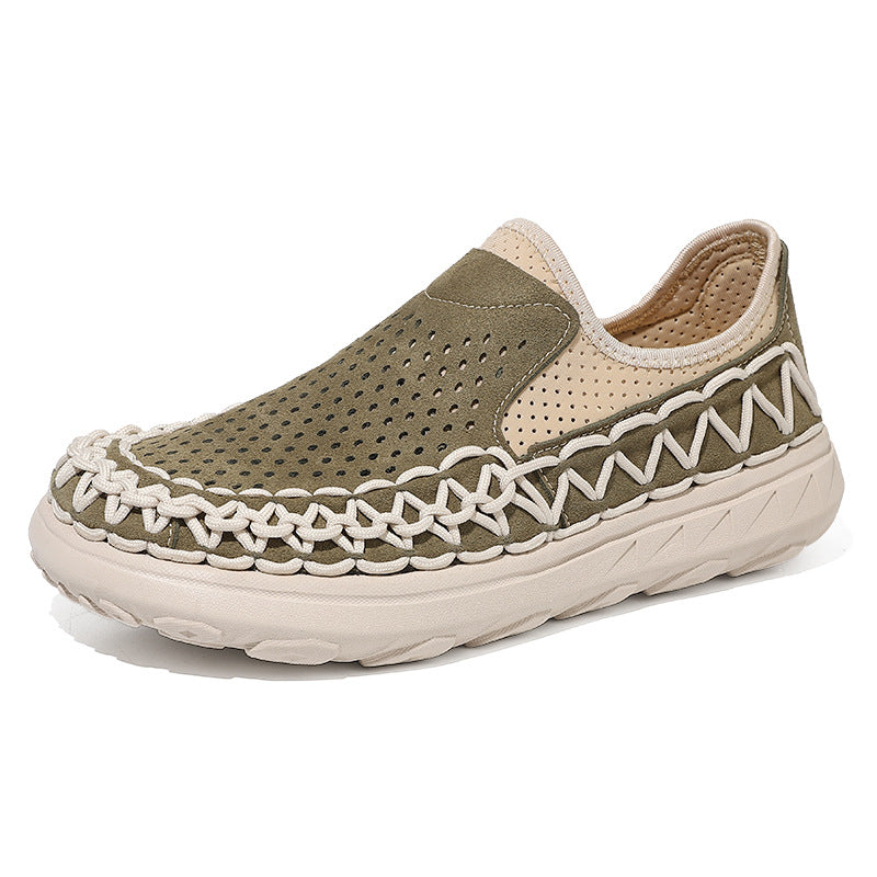 Chaussures en mesh tissées à la main et respirantes
