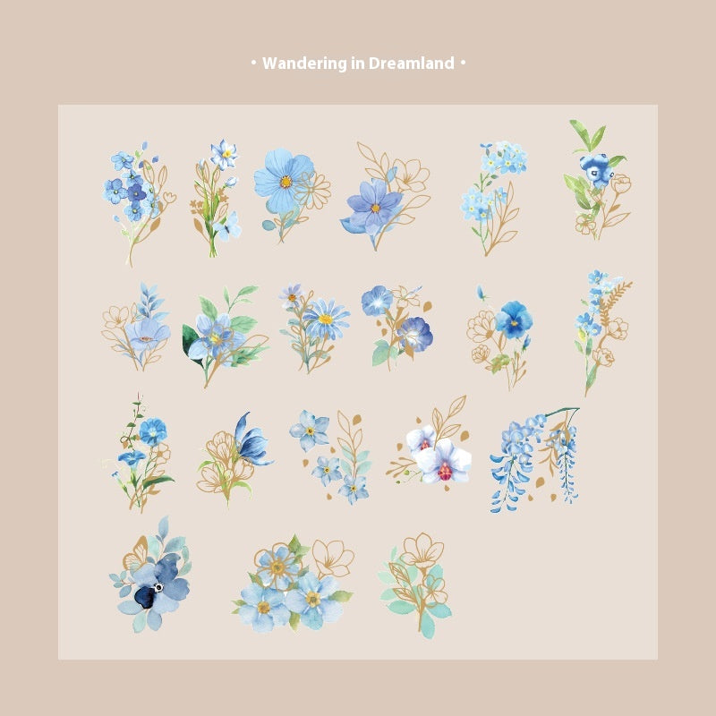 Plant Fleurs Journal Source décorative Matériau 40 Pièces