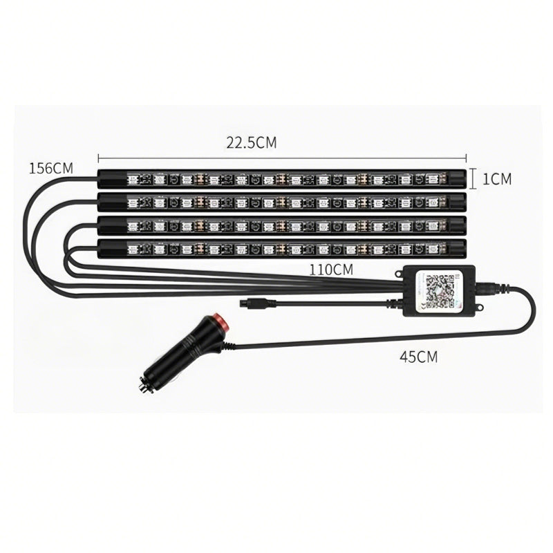 Kit de lumières de bande LED de voiture