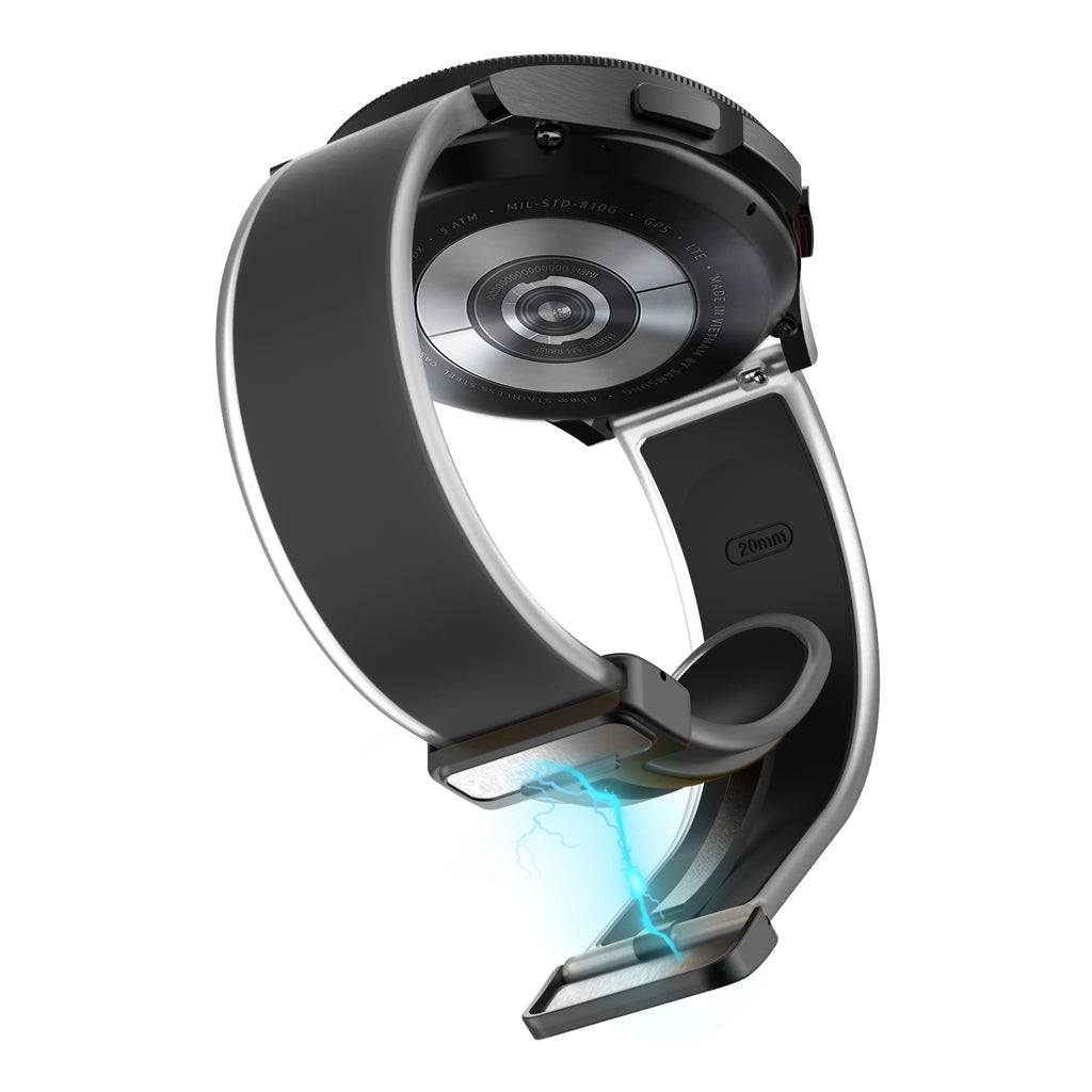 Bracelet en silicone transparent pliant magnétique universel