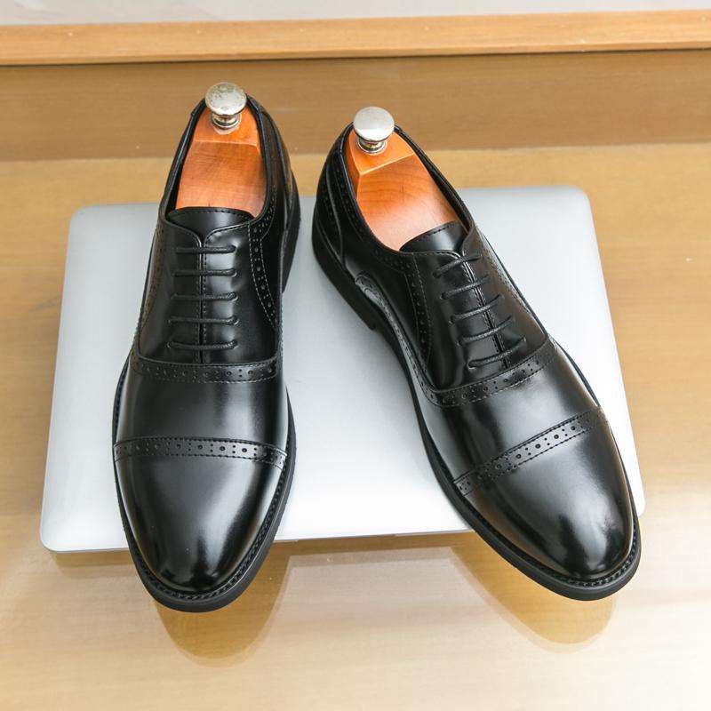 Chaussures en cuir pointed-toe pour hommes