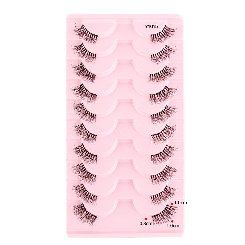 Femmes Portable Européen et style américain Sheer demi-longueur faux cils