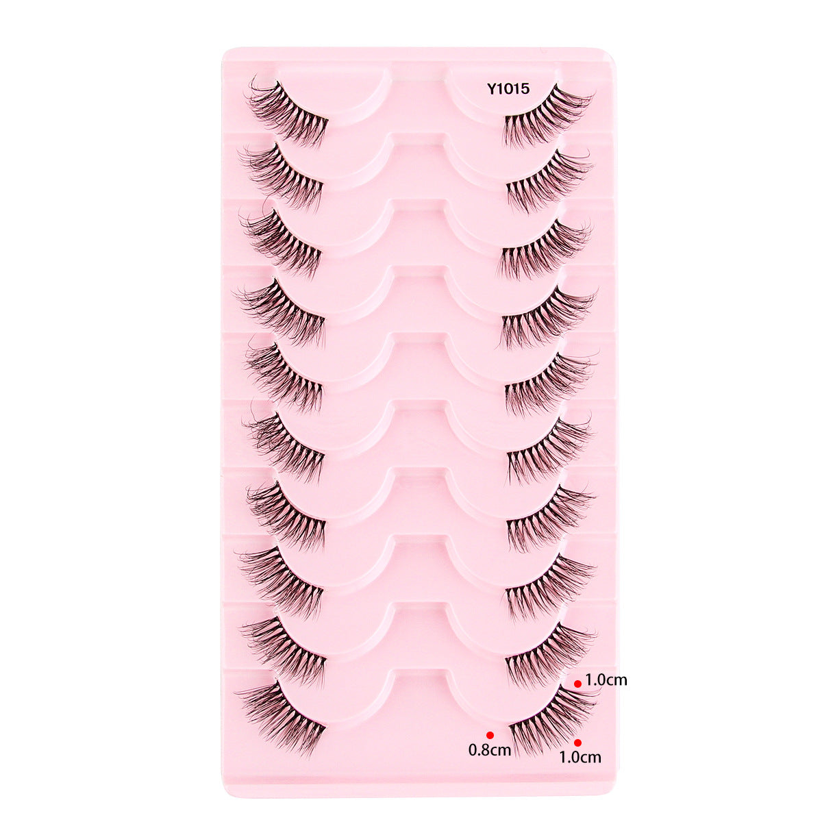 Femmes Portable Européen et style américain Sheer demi-longueur faux cils