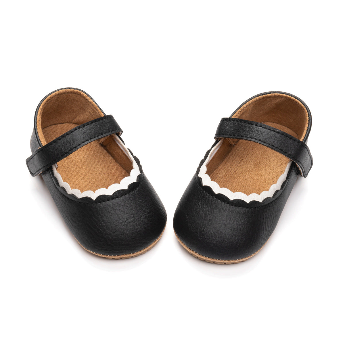 Bébé fille artificielle PU chaussures pour enfants