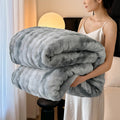 Revêtement en peluche en forme de lapin-fur-like en peluche avec imprimé design parfait pour les serviettes et comme un