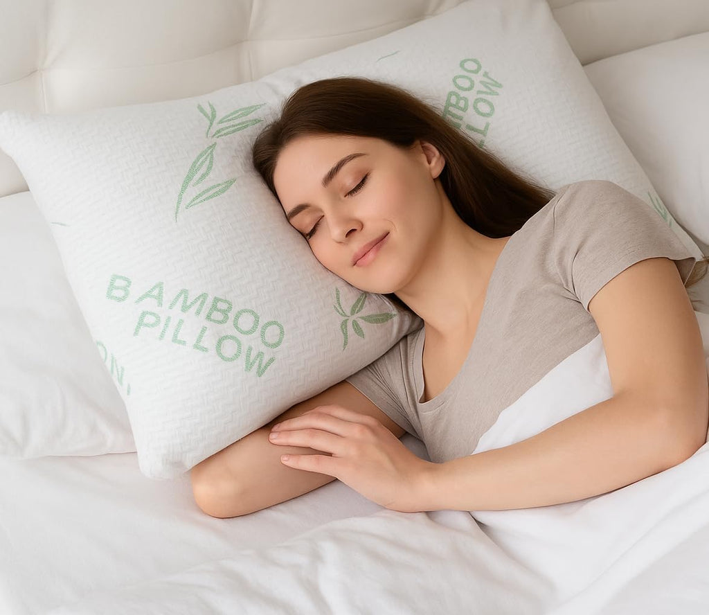 Taille du roi Rayon dérivé de l'oreiller en bambou